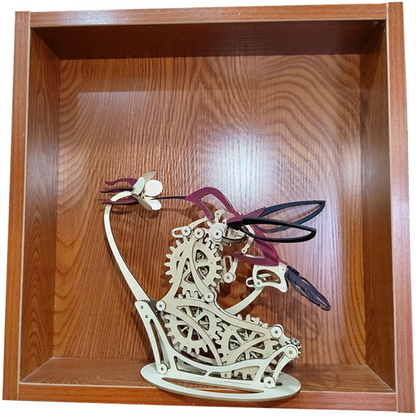 Handcrafted Wooden Whirling Bird Decor