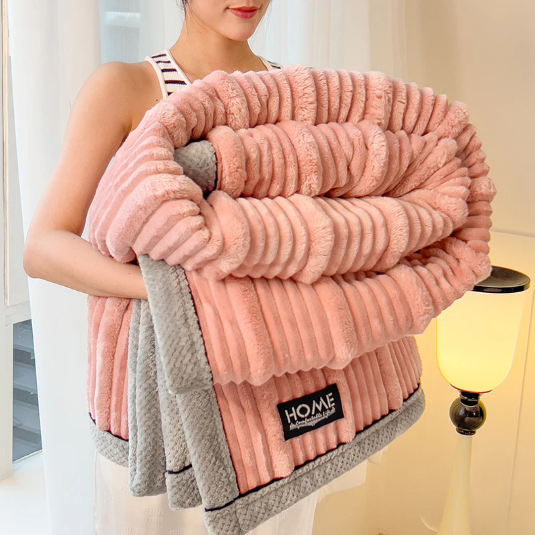 Plush Warm Blanket for Bed and Couch