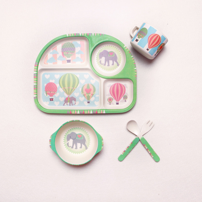 Adorable Baby Feeding Set - Plate, Bowl & Spoon