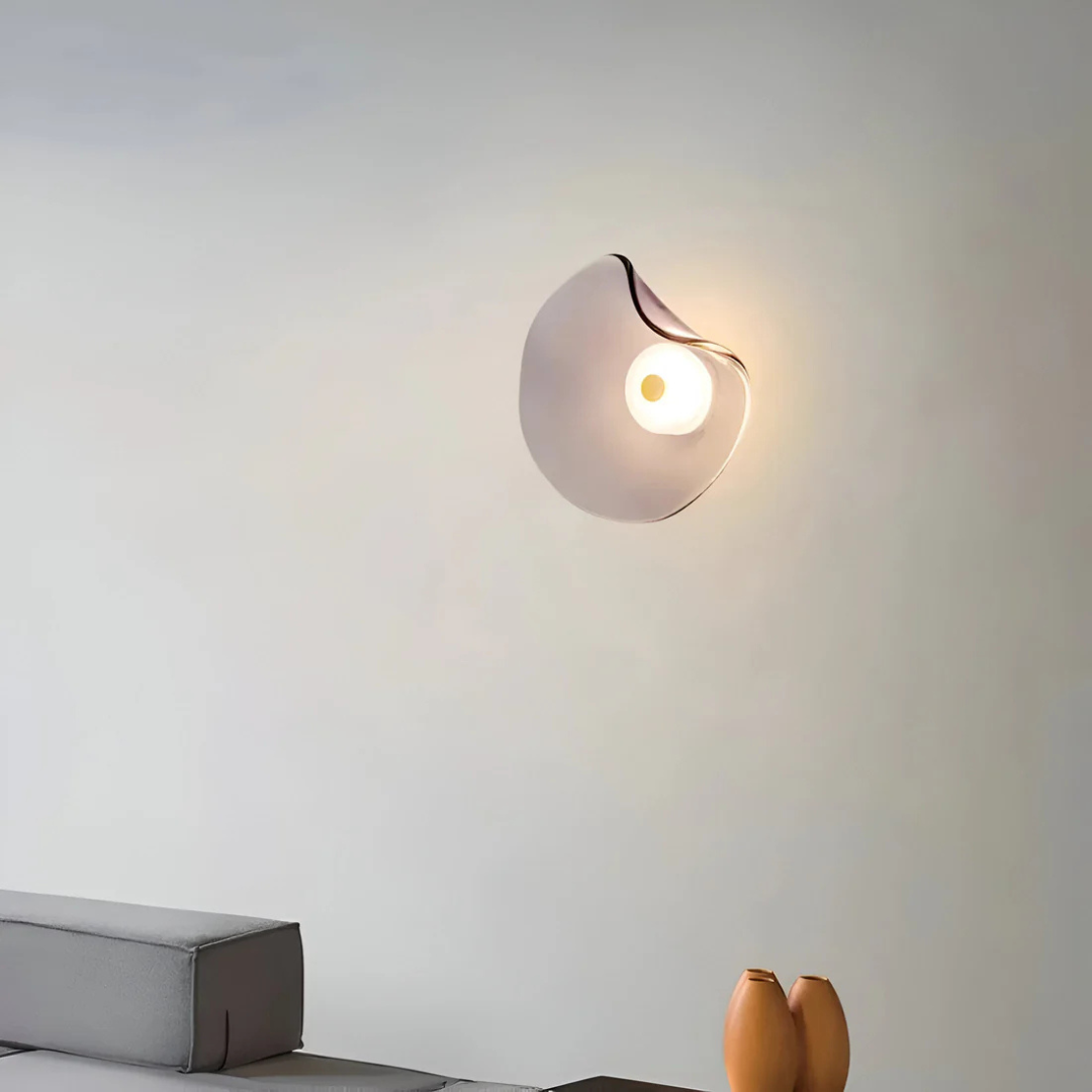 Modern Circular Glass Wall Lamp