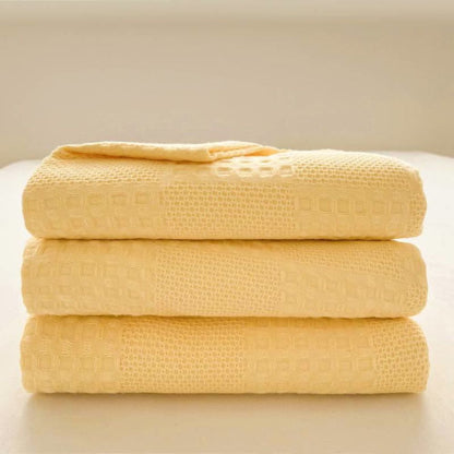 Natural Fiber Plush Throw Blanket