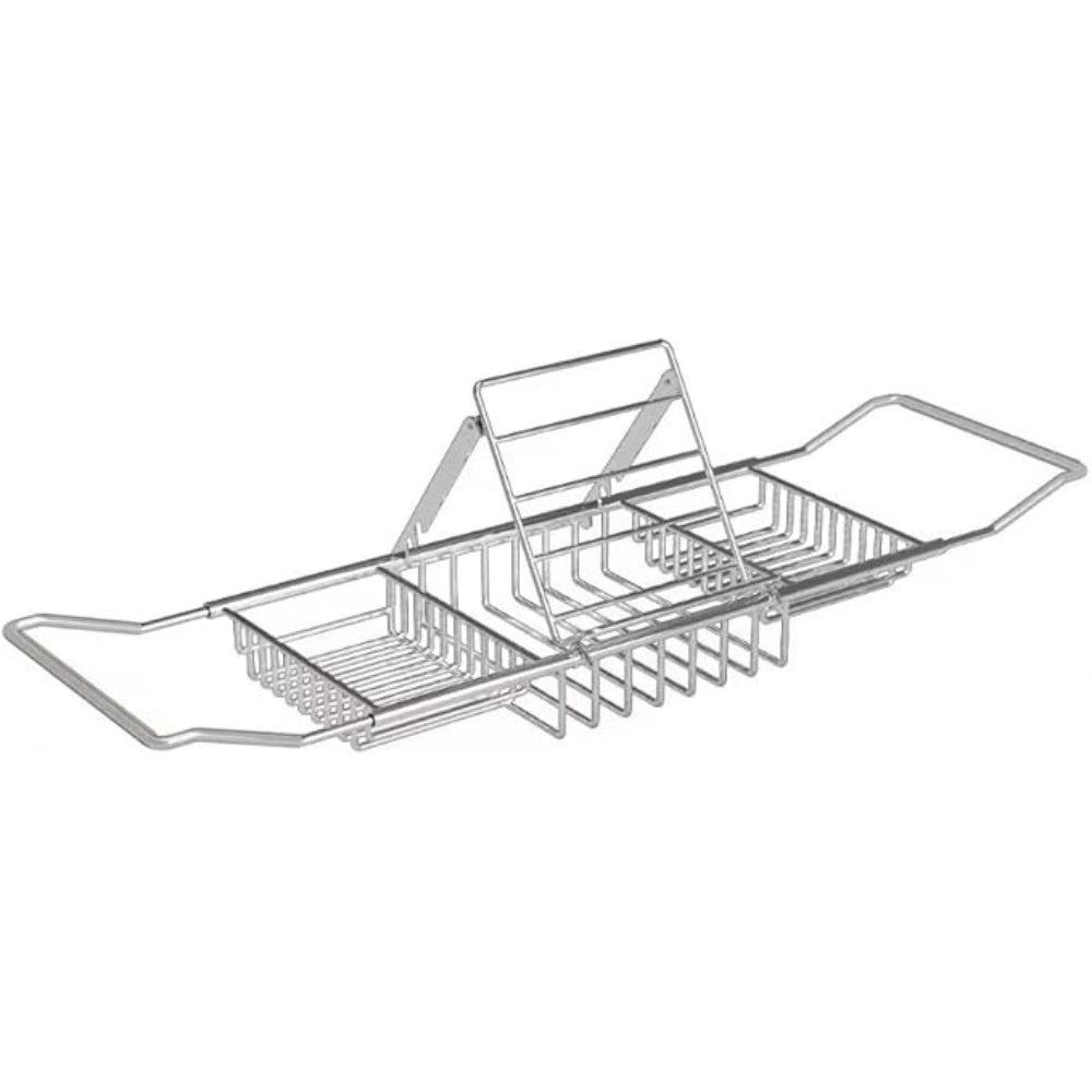Spacious Bathroom Bathtub Caddy with Extendable Shelf