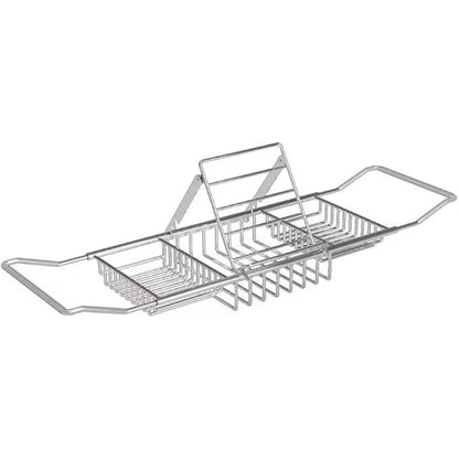 Spacious Bathroom Bathtub Caddy with Extendable Shelf