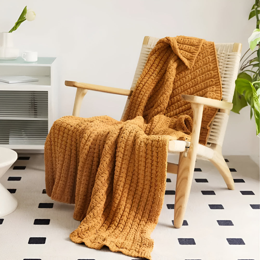 Cozy Thick Knitted Throw Blanket - Luxicro