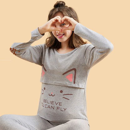 Cozy Maternity Night Dress for Lounging