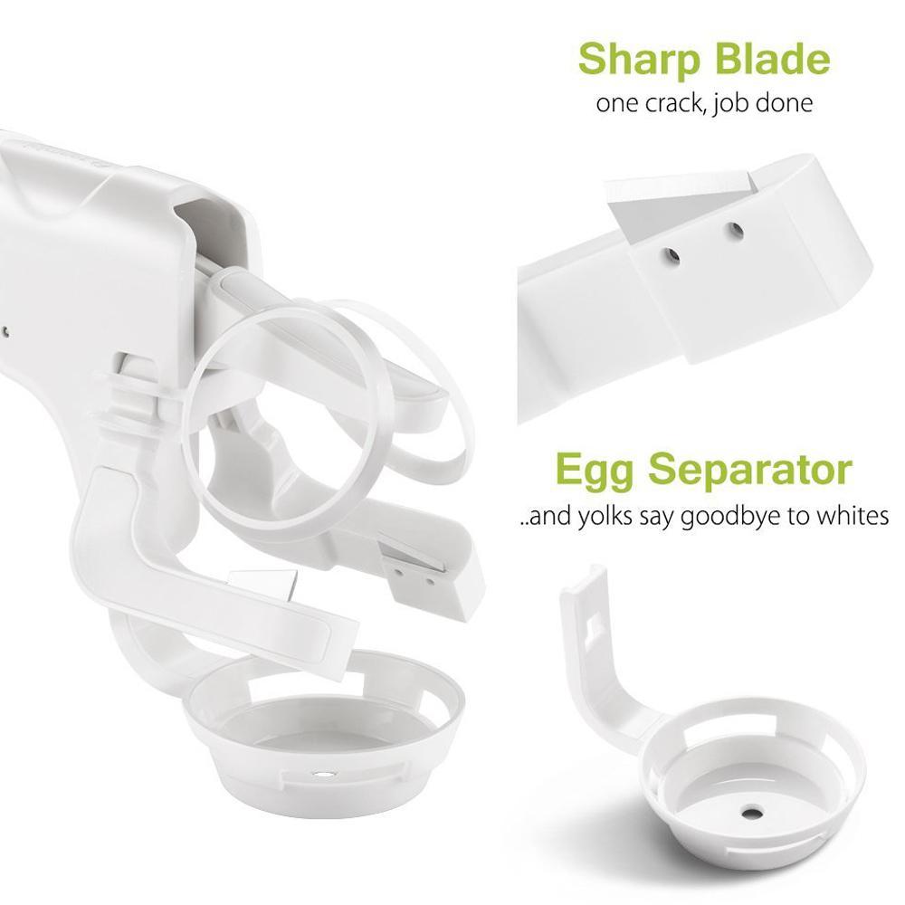 Easy Crack Egg Separator Tool White