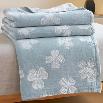 Lucky Green Plush Throw Blanket