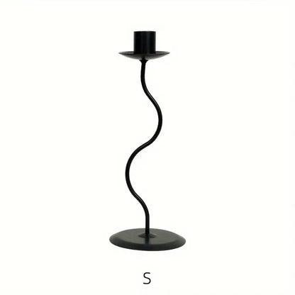 Ornate Round Iron Candle Holder - Luxicro