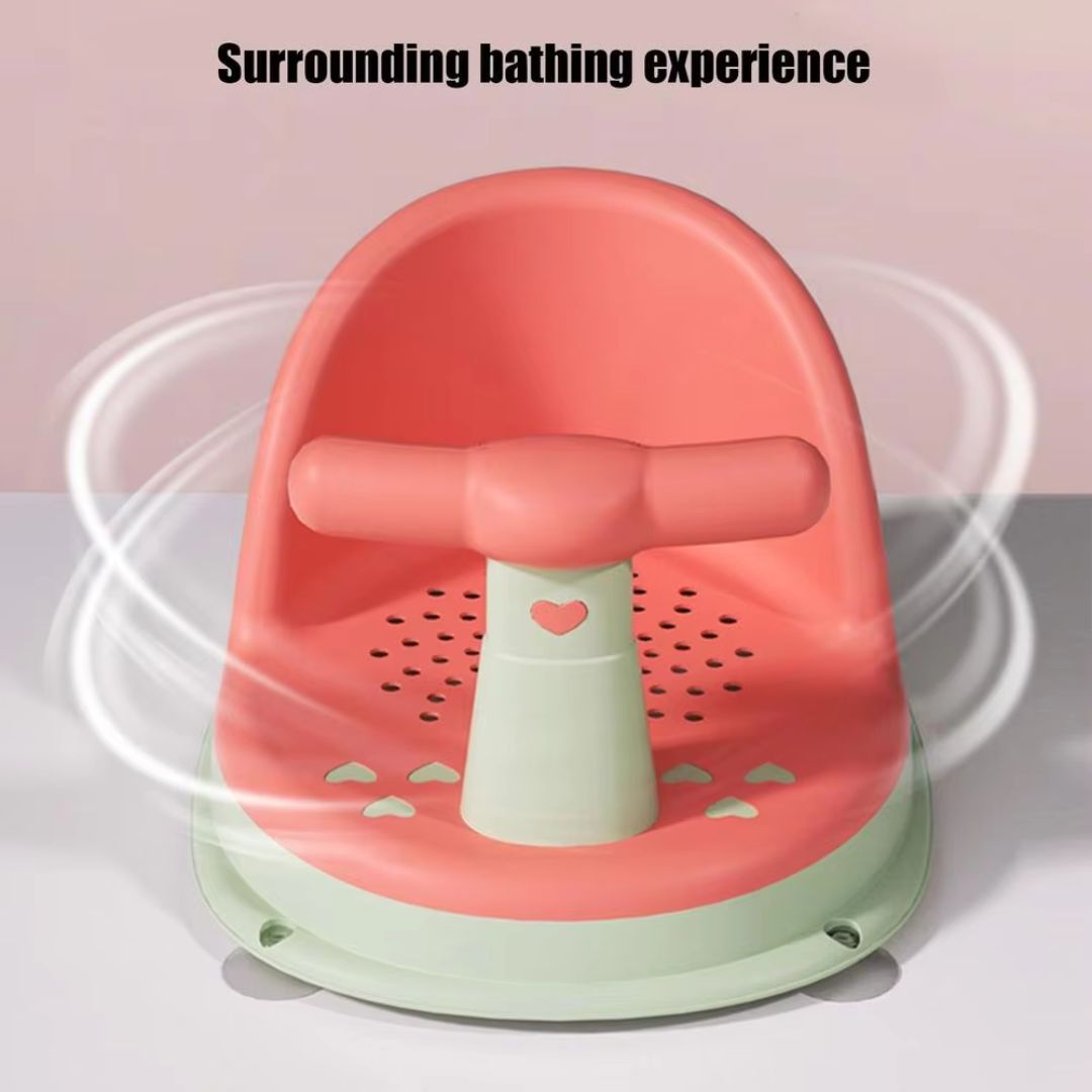 Secure Baby Bath Seat with Easy Grip Handle