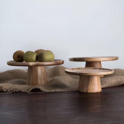 Tall Solid Wood Cake Stand - Luxicro