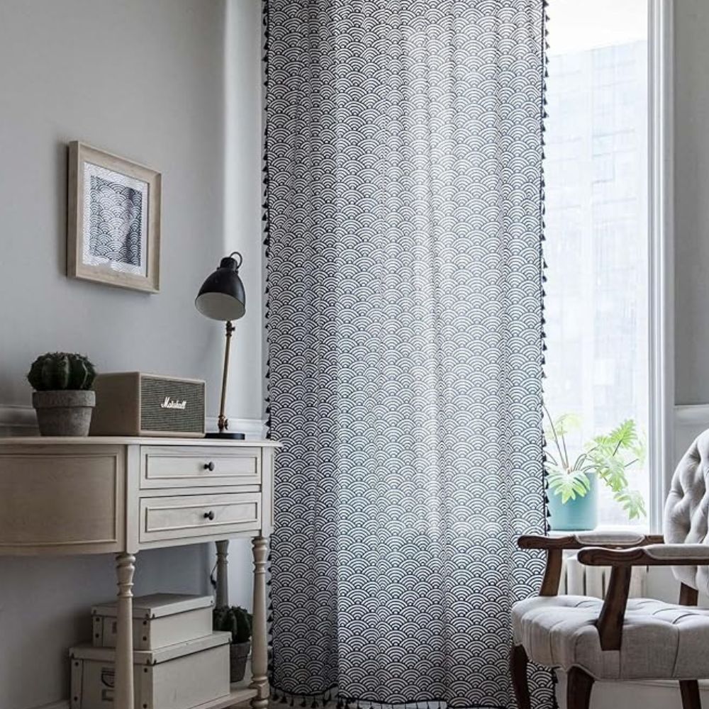 Ocean Wave Window Curtain