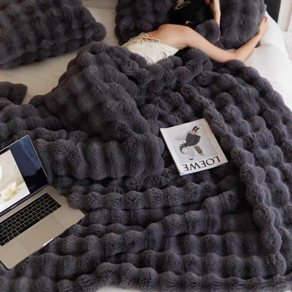 Soft Fuzzy Artificial Fur Blanket