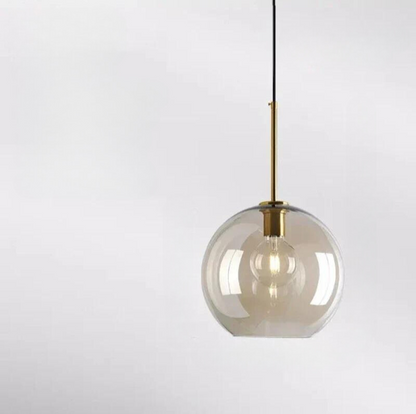 Sleek Chrome Hanging Pendant Light