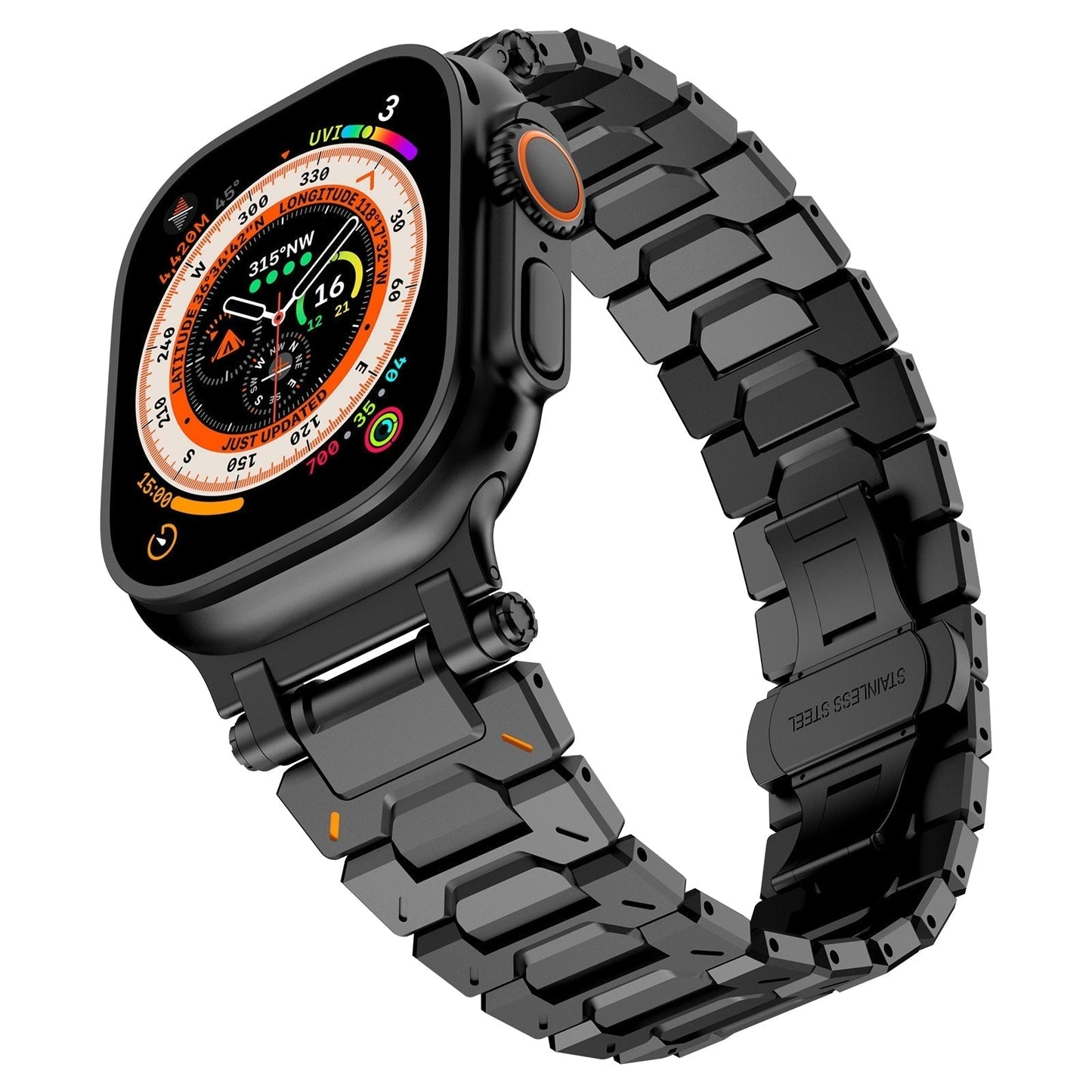 Rugged Metal Strap For Apple Watch