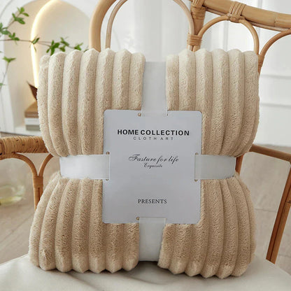 Cozy Colorful Fuzzy Blanket Throw