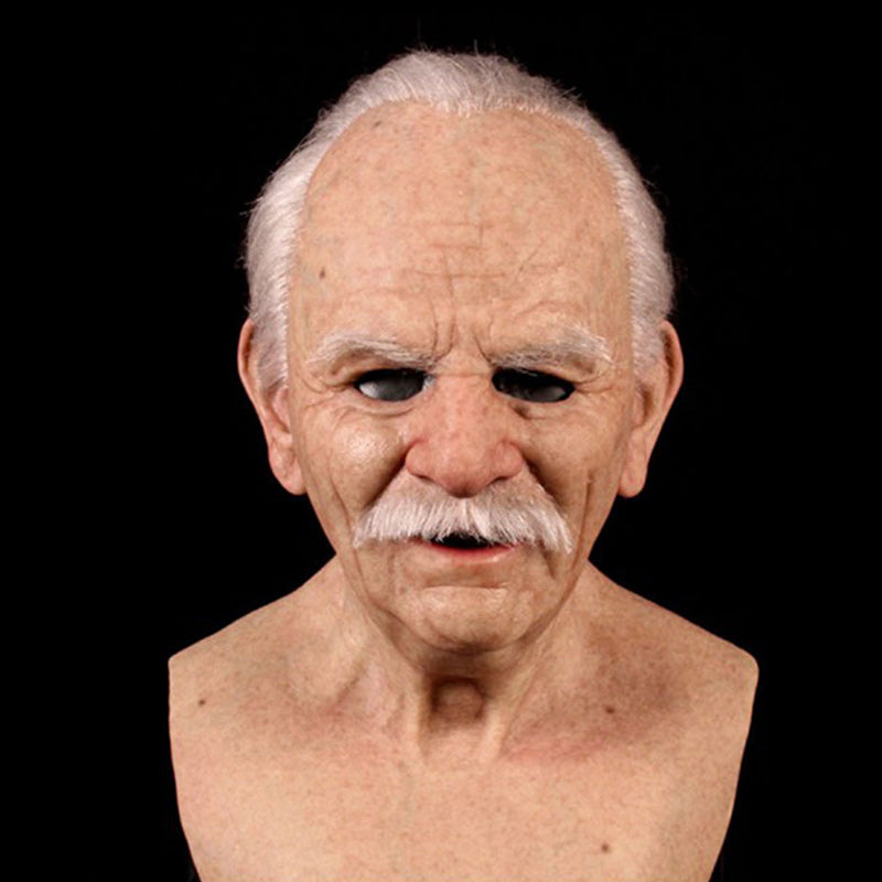Authentic Rubber Costume Mask for Halloween Disguise
