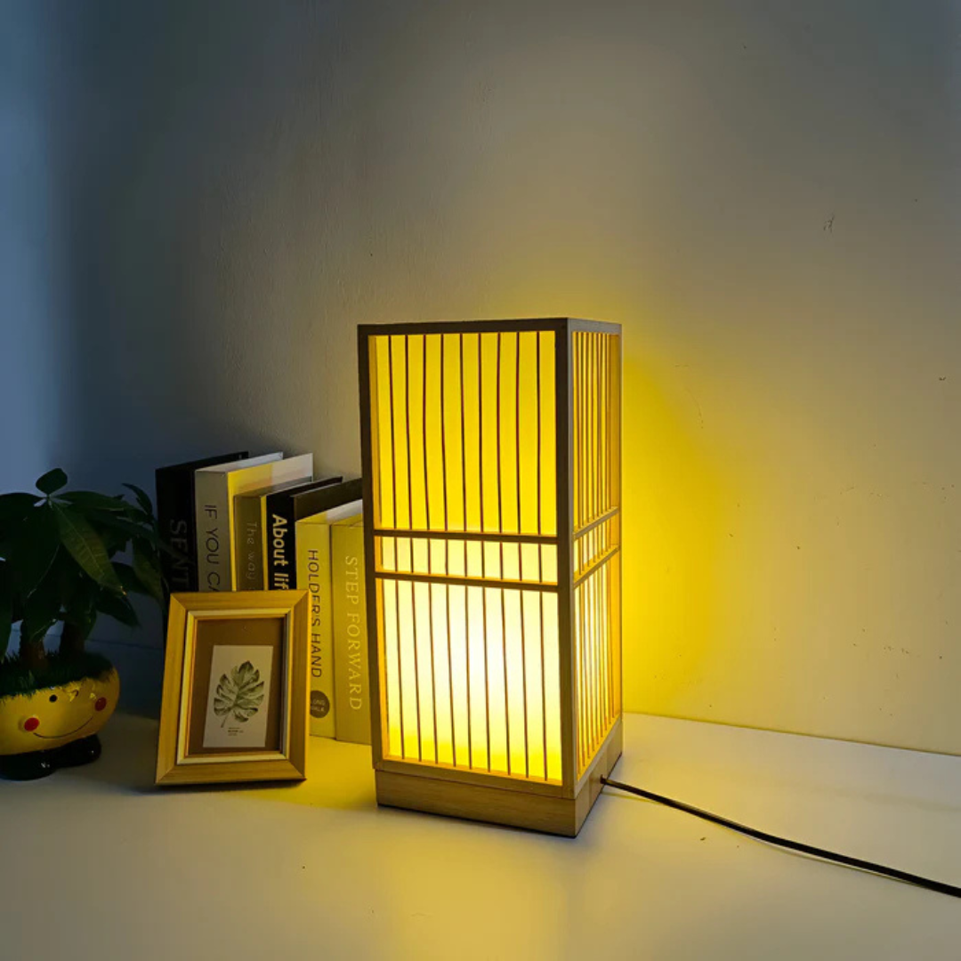Natural Bamboo Table Light