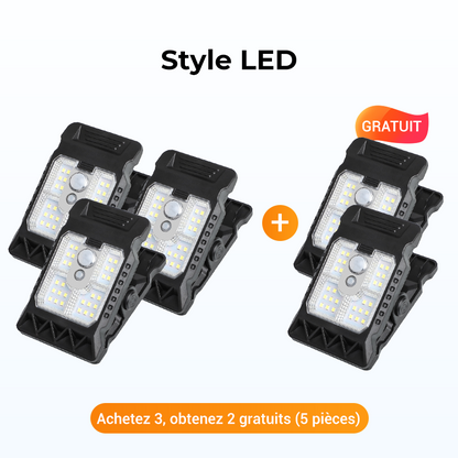 Bright Solar Powered Clamp Light