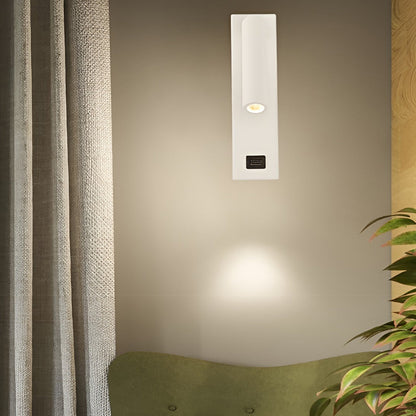 Slim LED Wall Lamp with Flexible Arm and USB Port