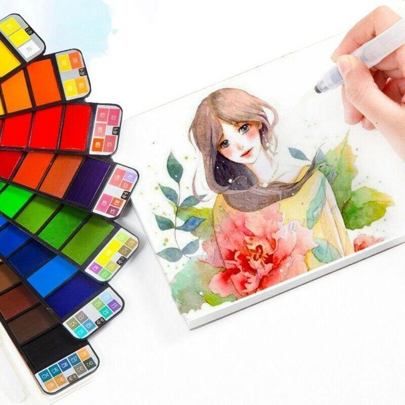 Bright Watercolor Art Paint Set