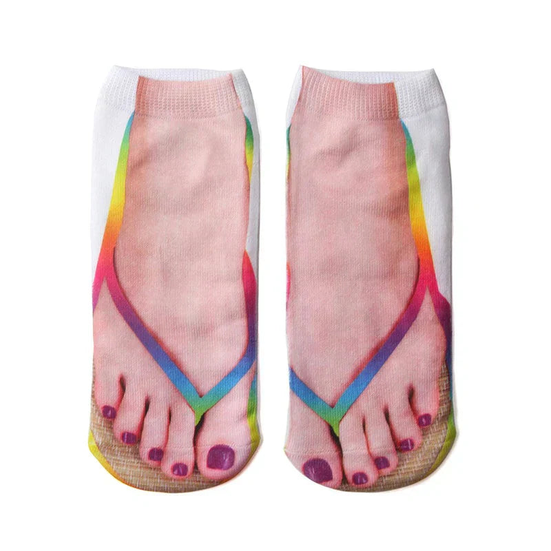 Colorful Patterned Casual Socks