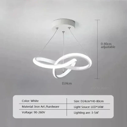 Modern Wave LED Ceiling Lamp