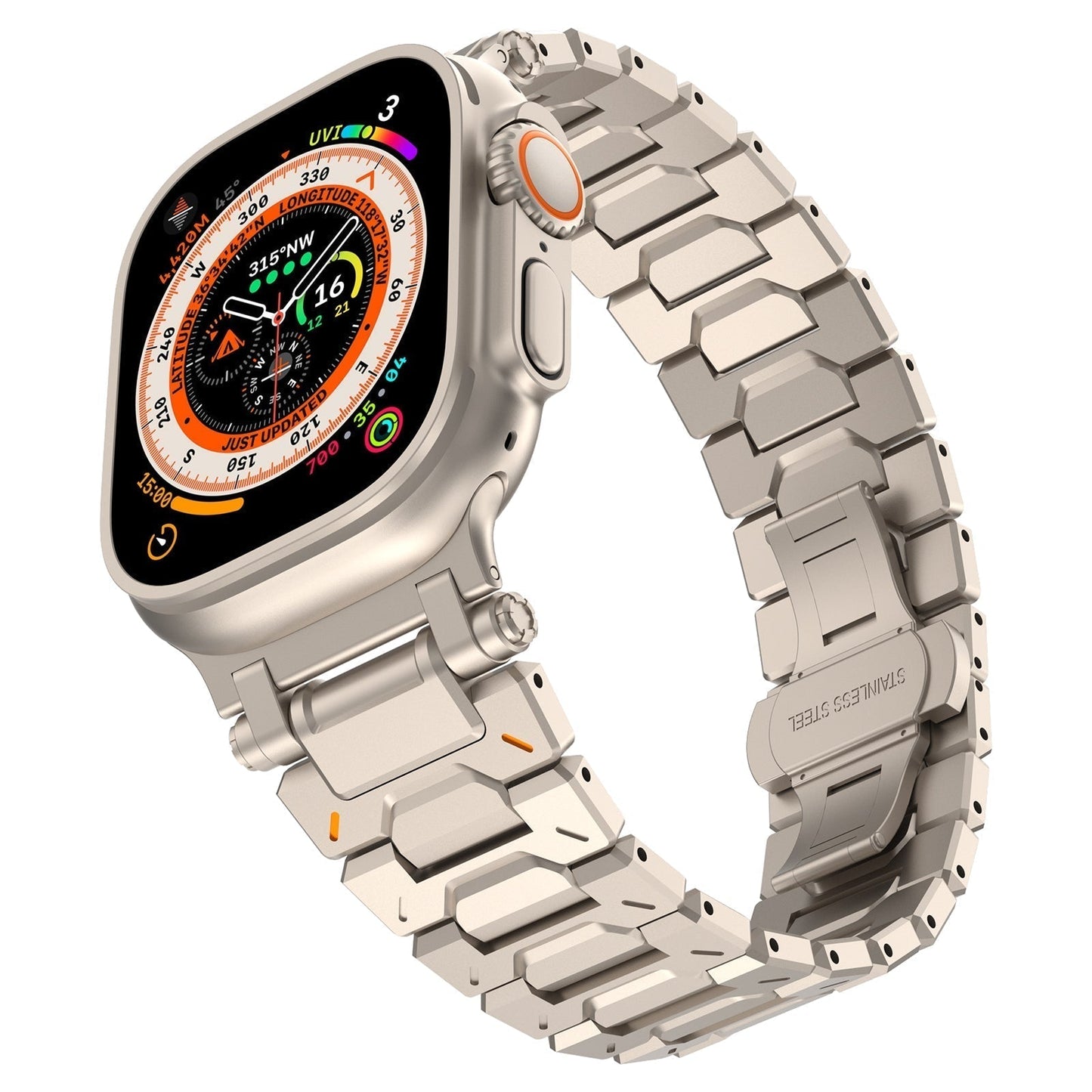 Rugged Metal Strap For Apple Watch