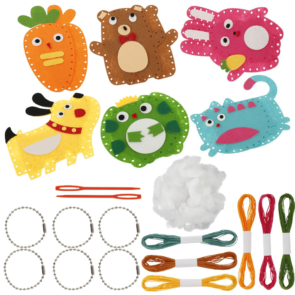 Soft Felt Animal Figures for Craft Sewing Kit