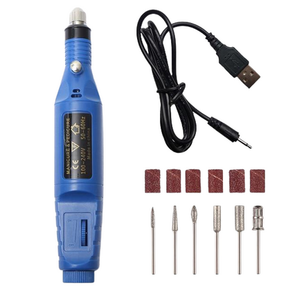 Compact Nail Drill Electric File Kit
