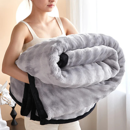 Cozy Reversible Soft Fleece Throw Blanket - Luxicro