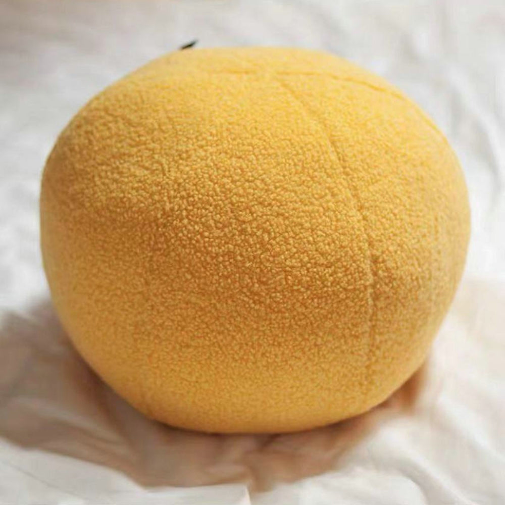 Soft Round Textured Throw Pillow