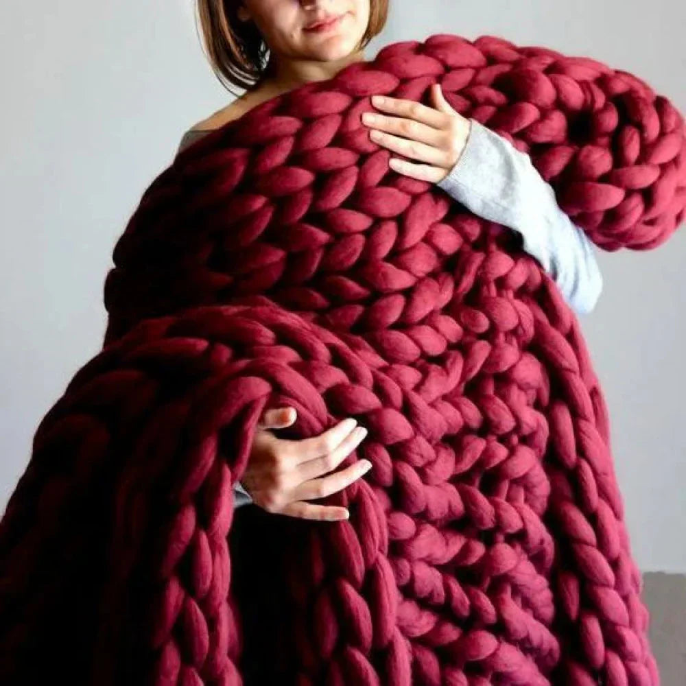 Soft Bulky 1000g Wool Yarn for Warm Blankets