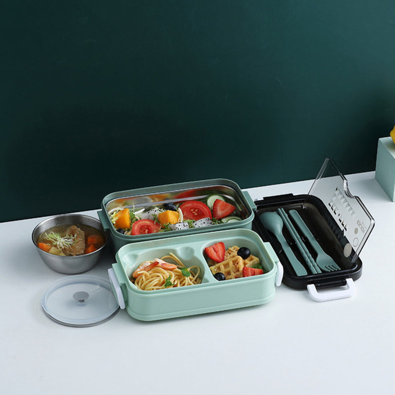 Compact 3 Tier Insulated Lunch Box