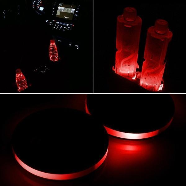 Portable Solar Powered Car Charger LED Lights (2-Pack)