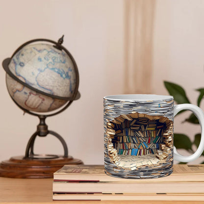 Unique 3D Book Mug