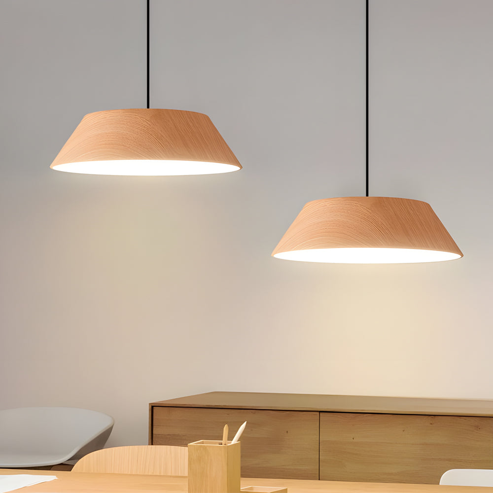 Natural Wood Japanese Pendant Light