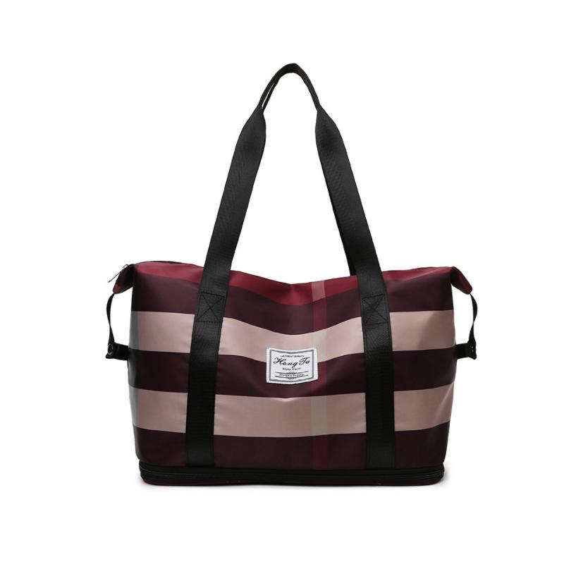 Stylish Plaid Luggage Bag - Luxicro