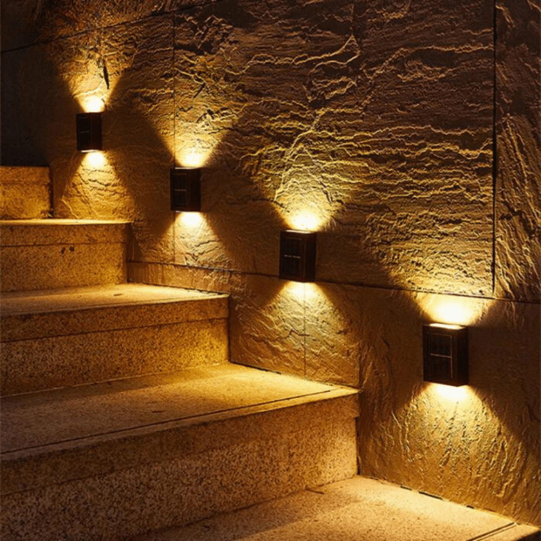 Bright Solar Powered Outdoor LED Garden Lights