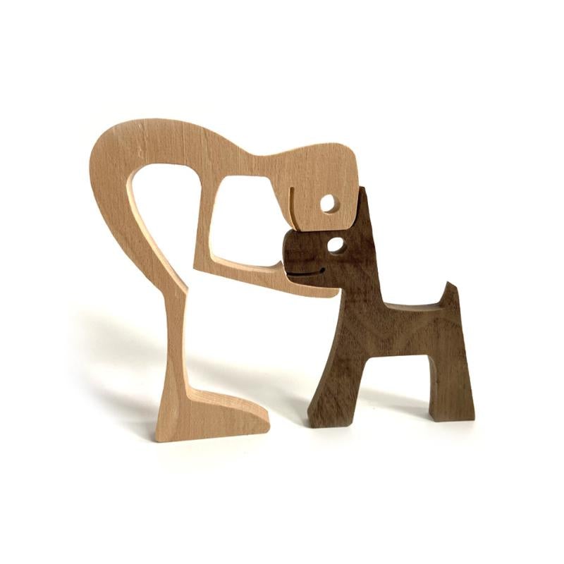 Handcrafted Wooden Animal Figurine Table Decor