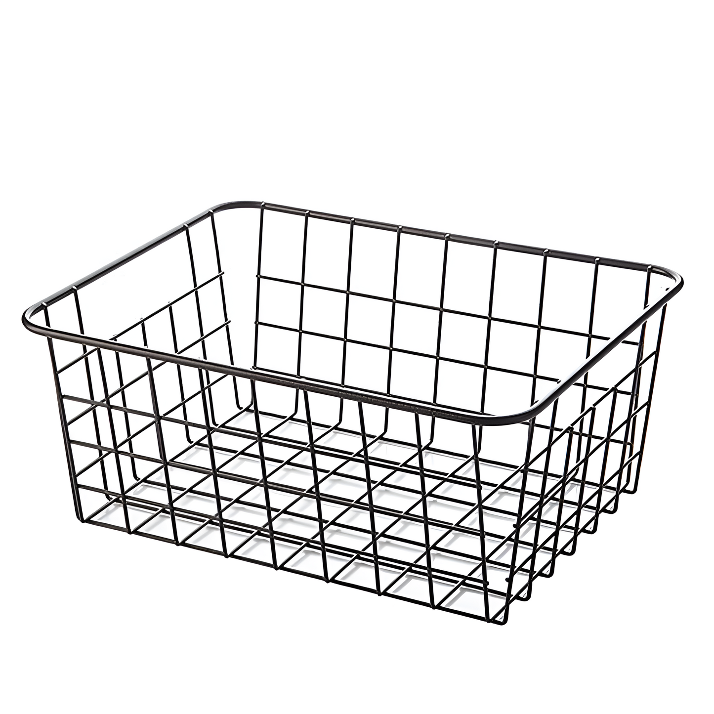Compact Metal Desk Storage Bin
