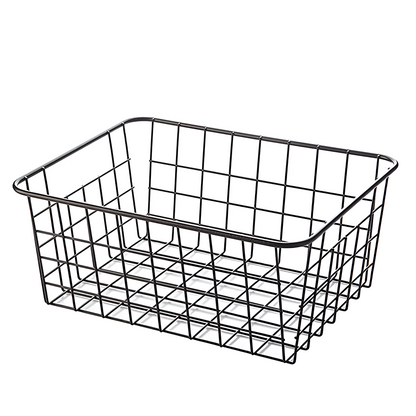 Compact Metal Desk Storage Bin
