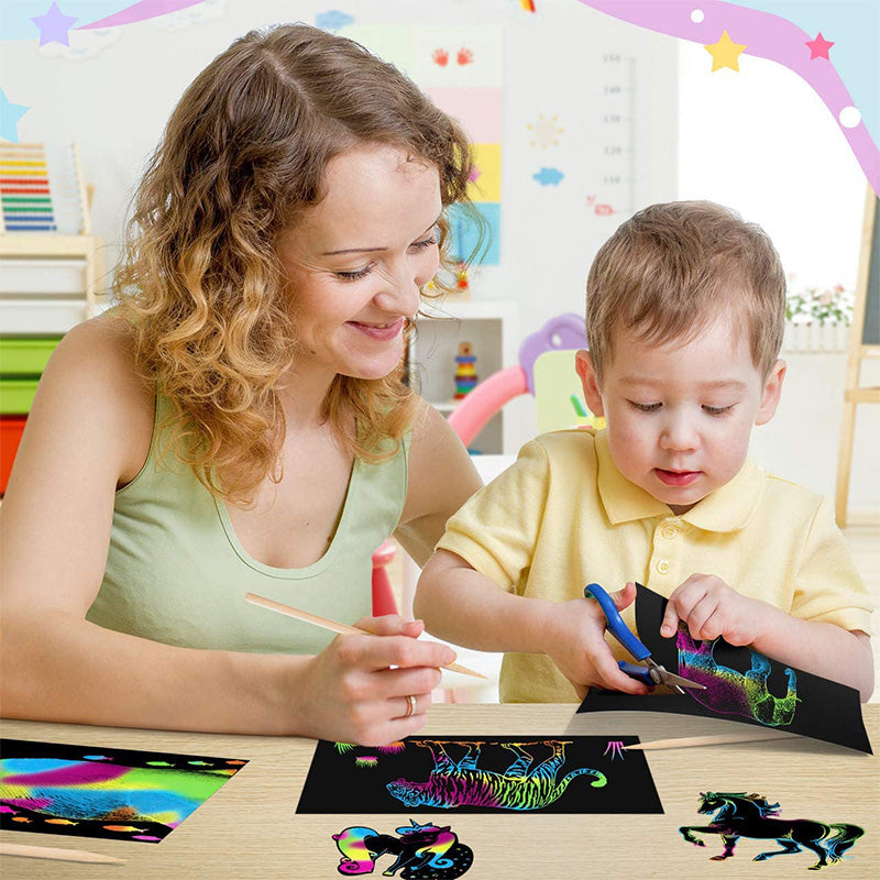 Vibrant Scratch Off Gift Cards with Fun Colors