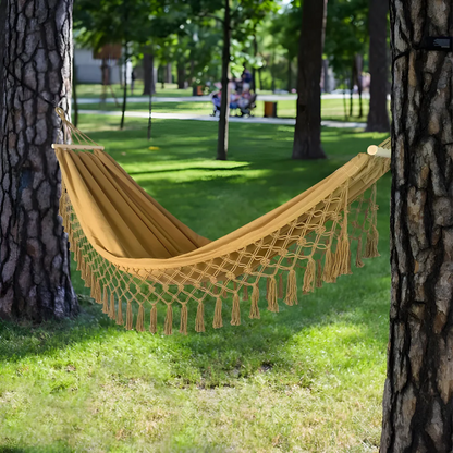 Comfy Fabric Boho Swing Hammock