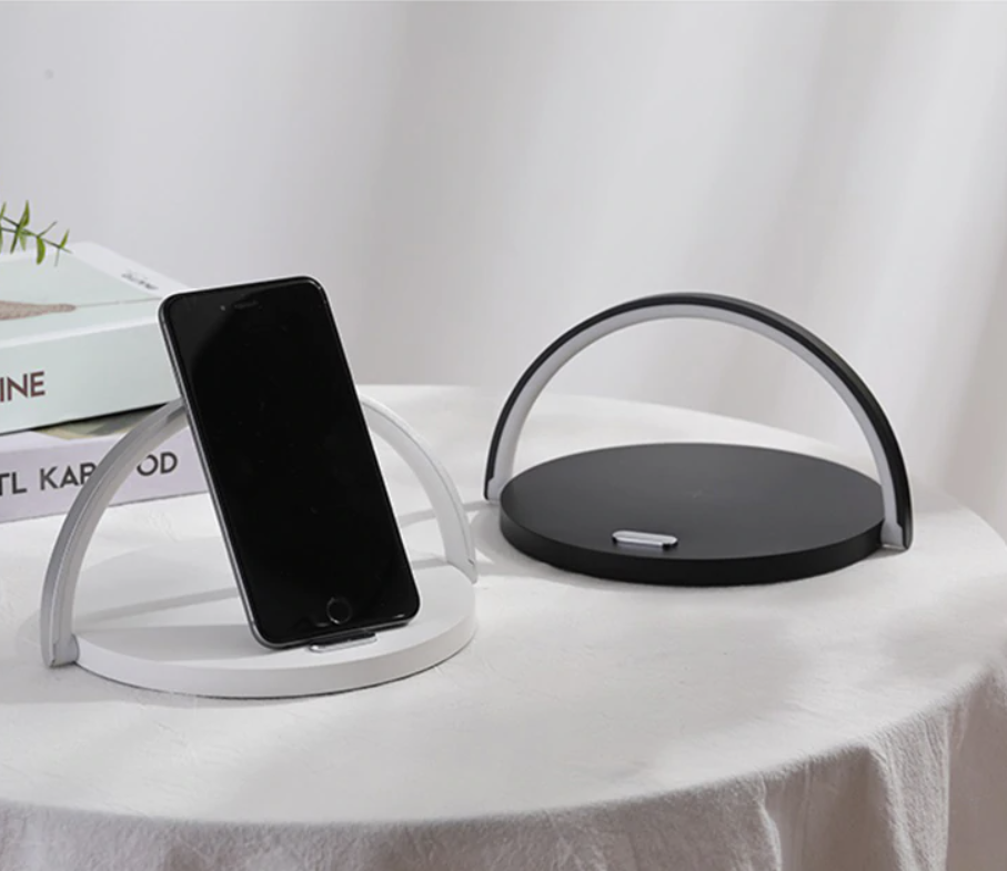 Modern 3-in-1 LED Night Lamp With Wireless Charger
