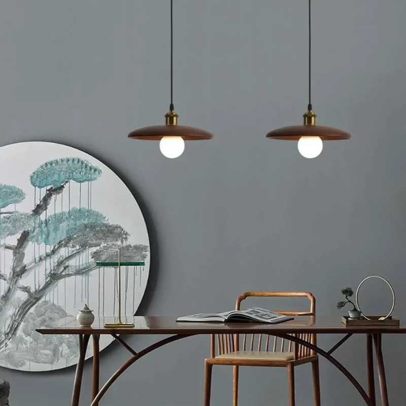 Rustic Wood Hanging Ceiling Light
