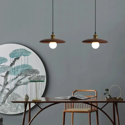 Rustic Wood Hanging Ceiling Light