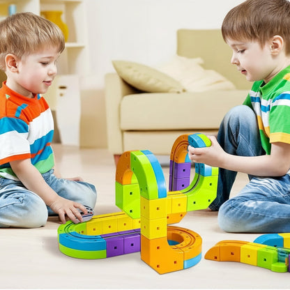 Colorful Kids Magnetic Construction Blocks