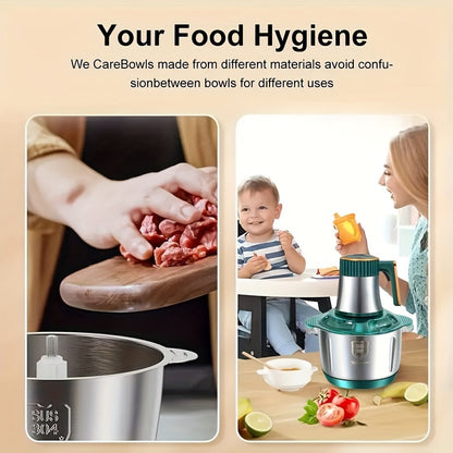 Premium Food Processor - Heavy Duty Meat Grinder & Chopper