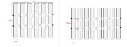 Flexible Flower Clear Glass Vase with Handles