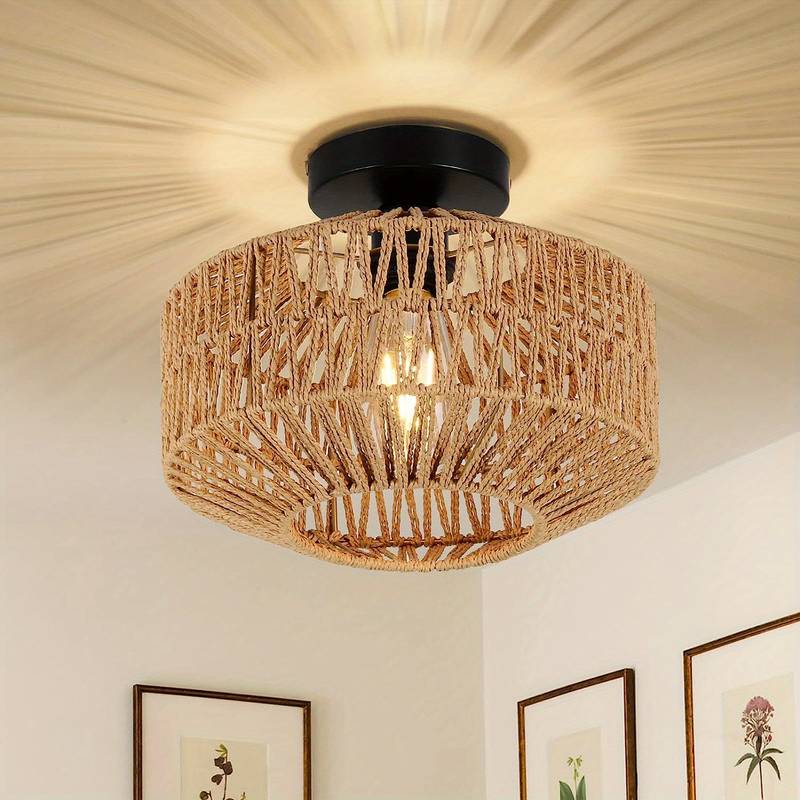 Chic Fabric Shade Hanging Lamp - Luxicro